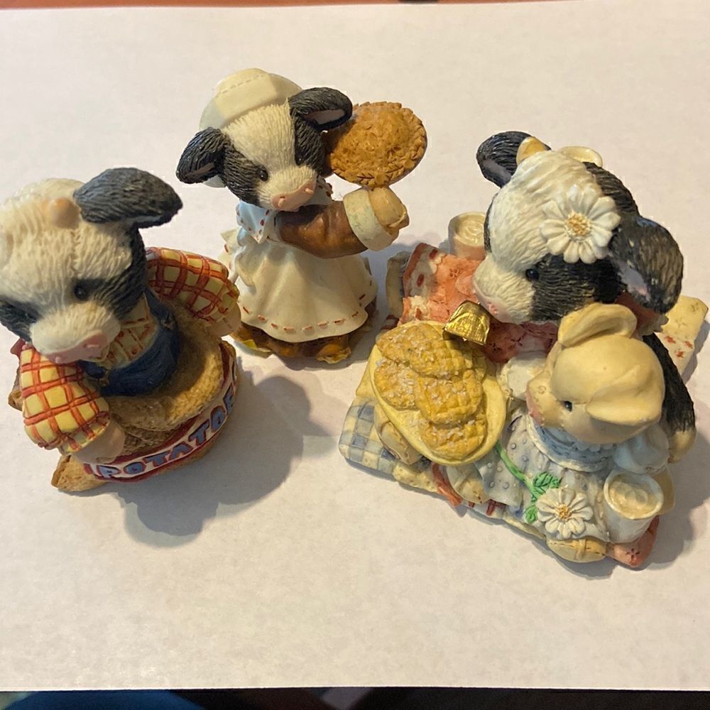 Mary’s Moo Moos Figures Lot of 3